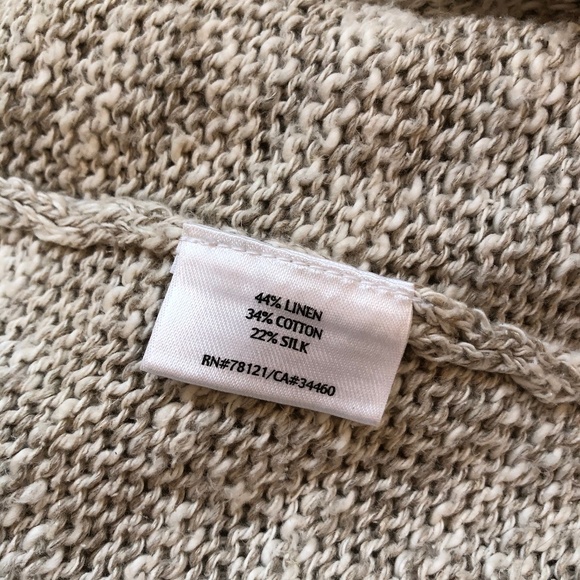 Eileen Fisher Linen-Silk-Cotton Summer Cardigan - Picture 7 of 8